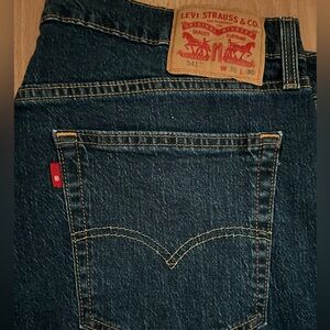 Levi's Men's Dark Blue Straight Jeans